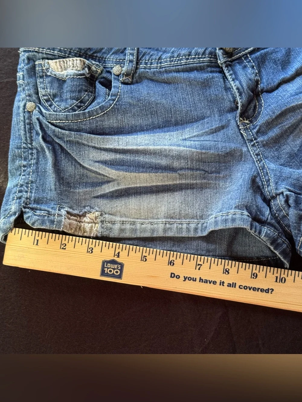 Y2K Blue Spice Faded Indigo Low-Rise Jean Mini Shorts Britney Spears pool beach